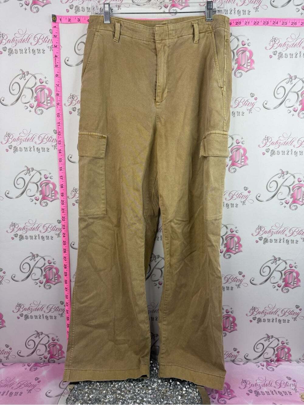 GAP pants cargo style brown tan Cargo Pants in Khaki wide leg